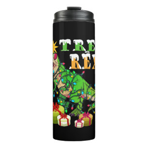 Garrafa Térmica Tree Rex Christmas T-rex Boys