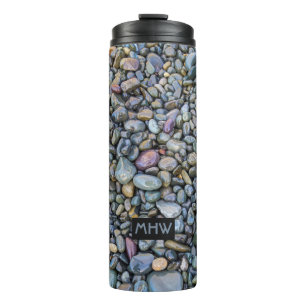 Garrafa Térmica Tremulador de monograma personalizado de Pebbles d