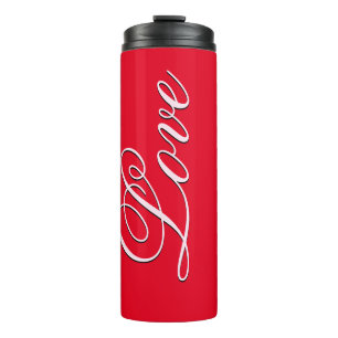 Garrafa Térmica Trendy Love Calliografia Script Red