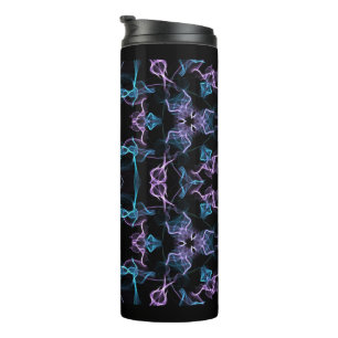 Garrafa Térmica Triângulo Azul e Roxo Mandala
