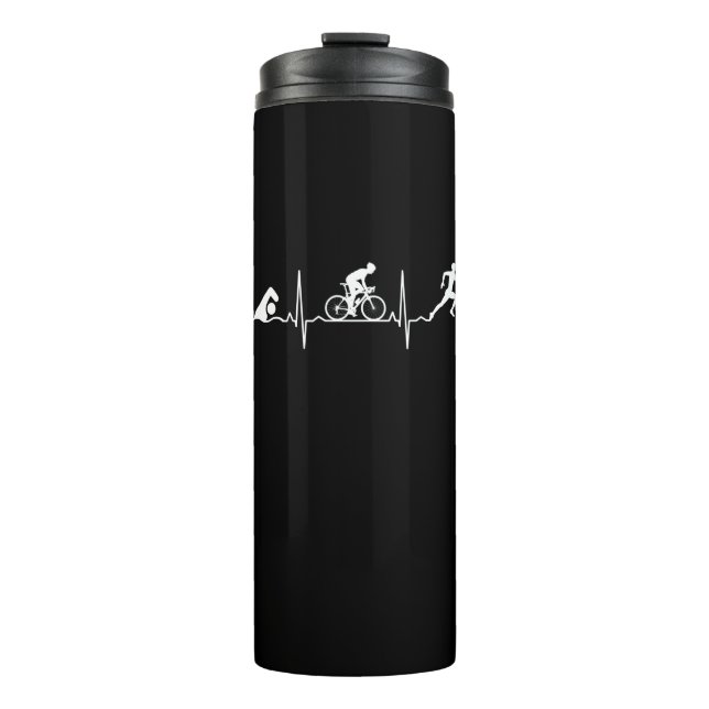 Garrafa Térmica Triathlon - Triathlon Heartbeat (Frente)