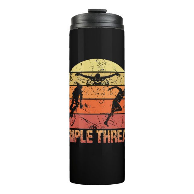 Garrafa Térmica Triathlon Triple Threat Vintage (Frente)