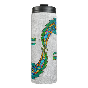 Garrafa Térmica Tribal Alligator Art