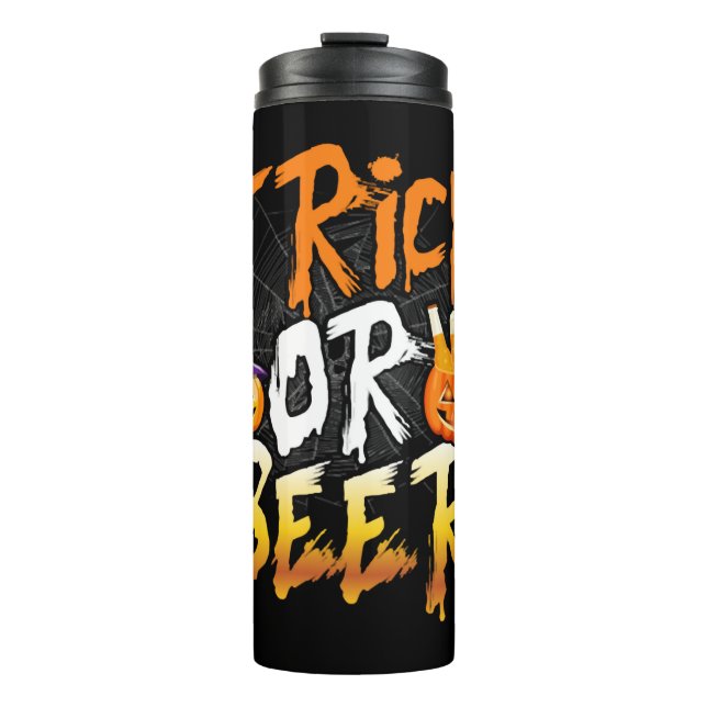 Garrafa Térmica Trick Ou Beer T Shirt (Frente)