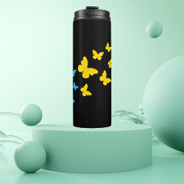 Garrafa Térmica Trilha de Borboleta do Orgulho Pansexual