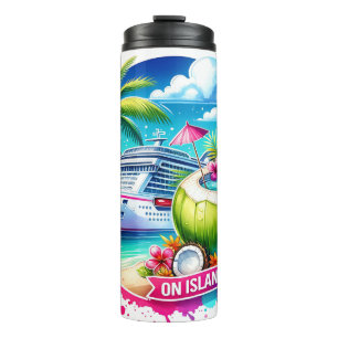 Garrafa Térmica Tropical On Island Time Cruise