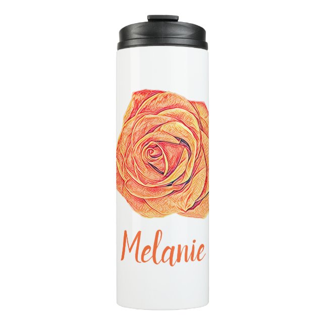 Garrafa Térmica Tropical Tangerina Inocente (Frente)