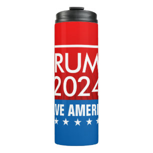 Garrafa Térmica Trump 2024 Save America Graphic