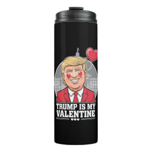 Garrafa Térmica Trump é Meu Namorado Dia dos Namorados Retro