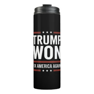 Garrafa Térmica Trump Venceu MAGA Trump Vencedor 2024 Conserte a A