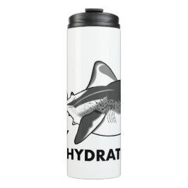 Garrafa Térmica Tubarão Branco Permanecido Hidratado