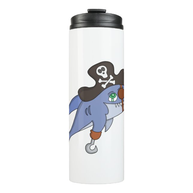 Garrafa Térmica Tubarão Pirata (Frente)