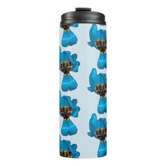 Garrafa Térmica Tulipa de Sharon dos azul-céu (Frente)