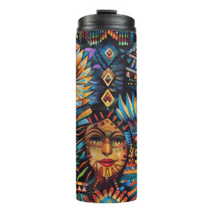 Garrafa Térmica Tum térmico "Pré-colombiano" branco elegante