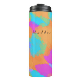 Garrafa Térmica Tumba térmica do artista moderno colorido