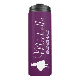 Garrafa Térmica Tumba Térmica Personalizada Bridesmaid Blush Rosa