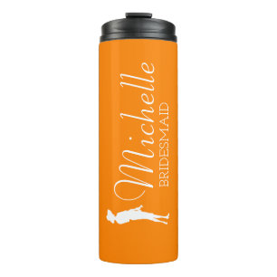 Garrafa Térmica Tumba Térmica Personalizada Bridesmaid Blush Rosa