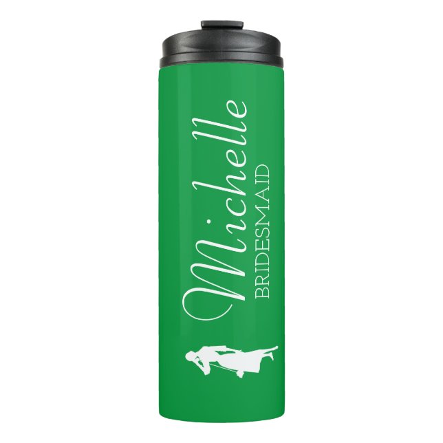 Garrafa Térmica Tumba Térmica Personalizada Bridesmaid Blush Rosa (Frente)