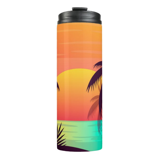 Garrafa Térmica Tumbador térmico Tropical Sunset (Frente)