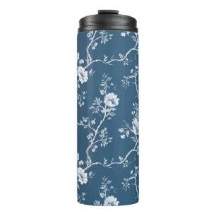 Garrafa Térmica Tumbler Branca e Azul do Grande Milênio
