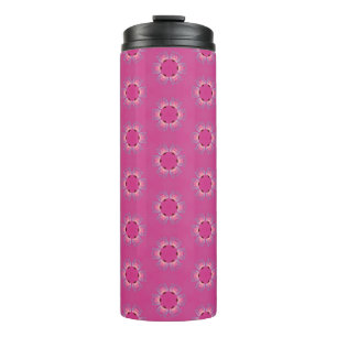 Garrafa Térmica Tumbler com Design de Padrão de Pirita Rosa