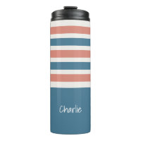 Tumbler com monograma personalizado em padrão de l
