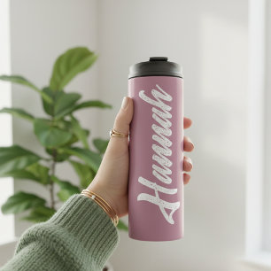 Garrafa Térmica Tumbler com Nome Personalizado para Propostas de N