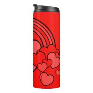 Garrafa Térmica Tumbler 'Corações' à Vontade 