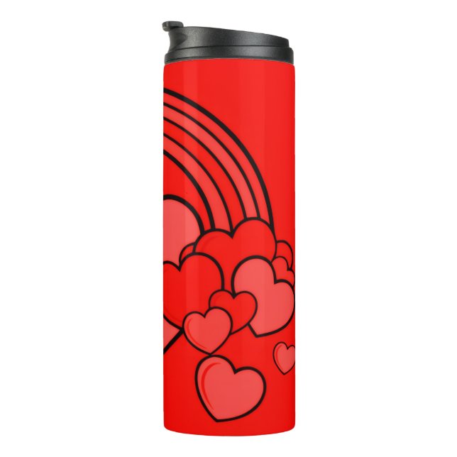 Garrafa Térmica Tumbler 'Corações' à Vontade  (Rotação à direita)