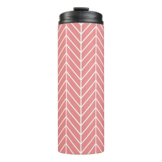 Garrafa Térmica Tumbler coral do Thermal do teste padrão de