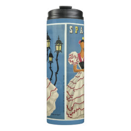 Garrafa Térmica Tumbler das viagens vintage da ESPANHA
