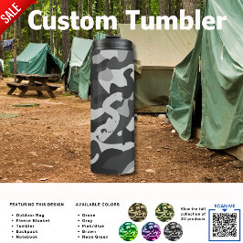 Garrafa Térmica Tumbler de acampamento | ADD Crianças de Camuflage