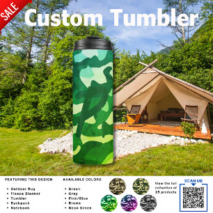 Garrafa Térmica Tumbler de acampamento ADD Crianças de Camuflage
