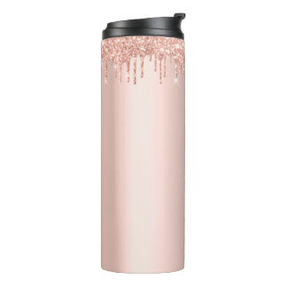 Garrafa Térmica Tumbler de Aço Inoxidável Rose Gold 20oz