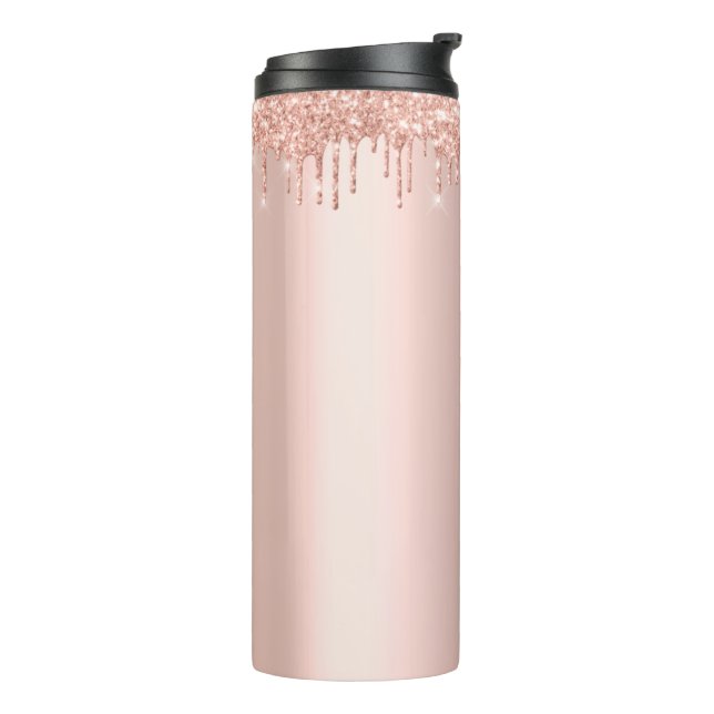 Garrafa Térmica Tumbler de Aço Inoxidável Rose Gold 20oz (Giro à esquerda)