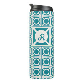 Garrafa Térmica Tumbler de Bloco de Brisa com Monograma Personaliz