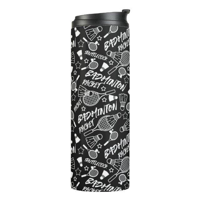 Garrafa Térmica Tumbler de Design Atlético de Badminton  (Giro à esquerda)