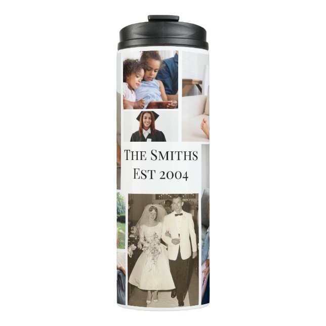 Garrafa Térmica Tumbler de Foto Personalizado de 16 oz (Frente)