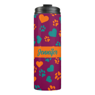 Garrafa Térmica Tumbler de impressão púrpura de vinho personalizad