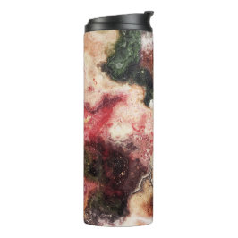 Garrafa Térmica Tumbler de Mármore Colorido