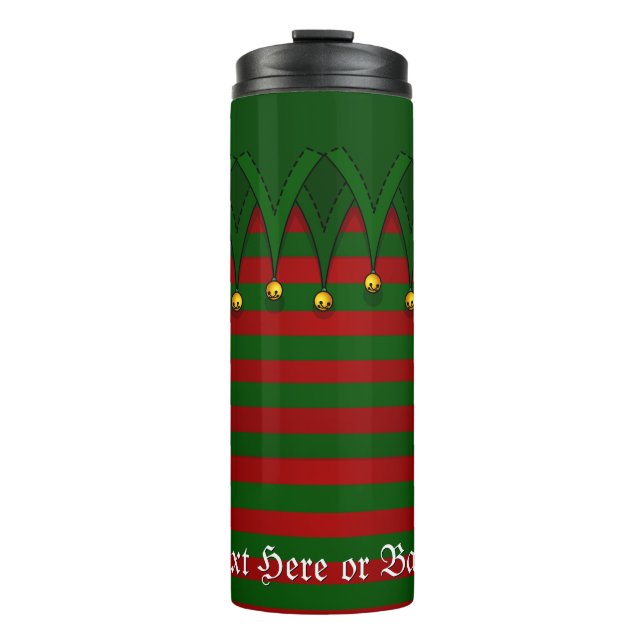 Garrafa Térmica Tumbler de Natal Personalizado Tumbler Térmico (Frente)