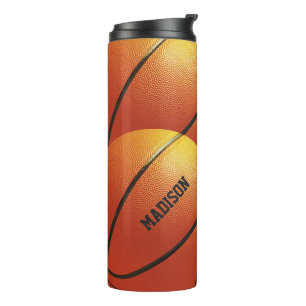 Garrafa Térmica Tumbler de nome personalizado de basquetebol