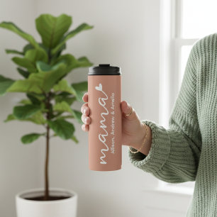 Garrafa Térmica Tumbler de Nome Personalizado Presente do Dia das