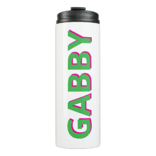 Garrafa Térmica Tumbler de Nome Personalizado - Tumbler Magro Pers