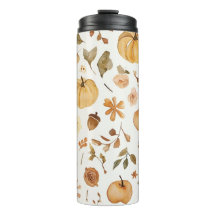 Tumbler de Padrão Contínuo de Colheita de Outono e