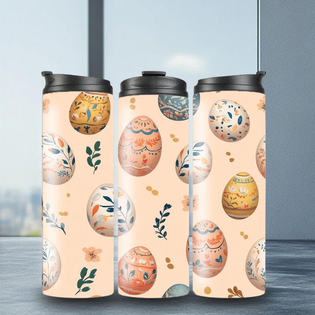 Garrafa Térmica Tumbler de padrão de Páscoa na moda (Criador carregado)