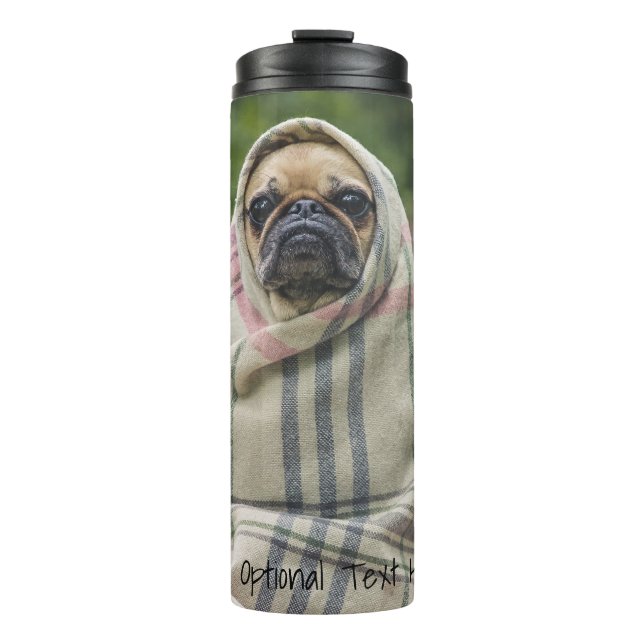 Garrafa Térmica Tumbler de texto personalizado de Enxame Bonito e  (Frente)