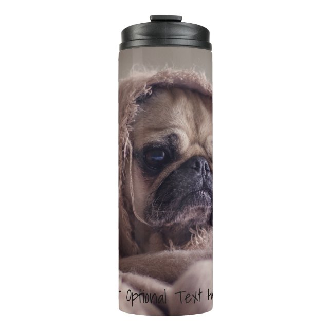 Garrafa Térmica Tumbler de texto personalizado de Enxame Bonito e  (Frente)