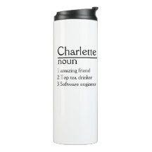 Tumbler Definição de Nome Personalizado