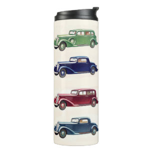 Garrafa Térmica Tumbler do costume dos carros vintage